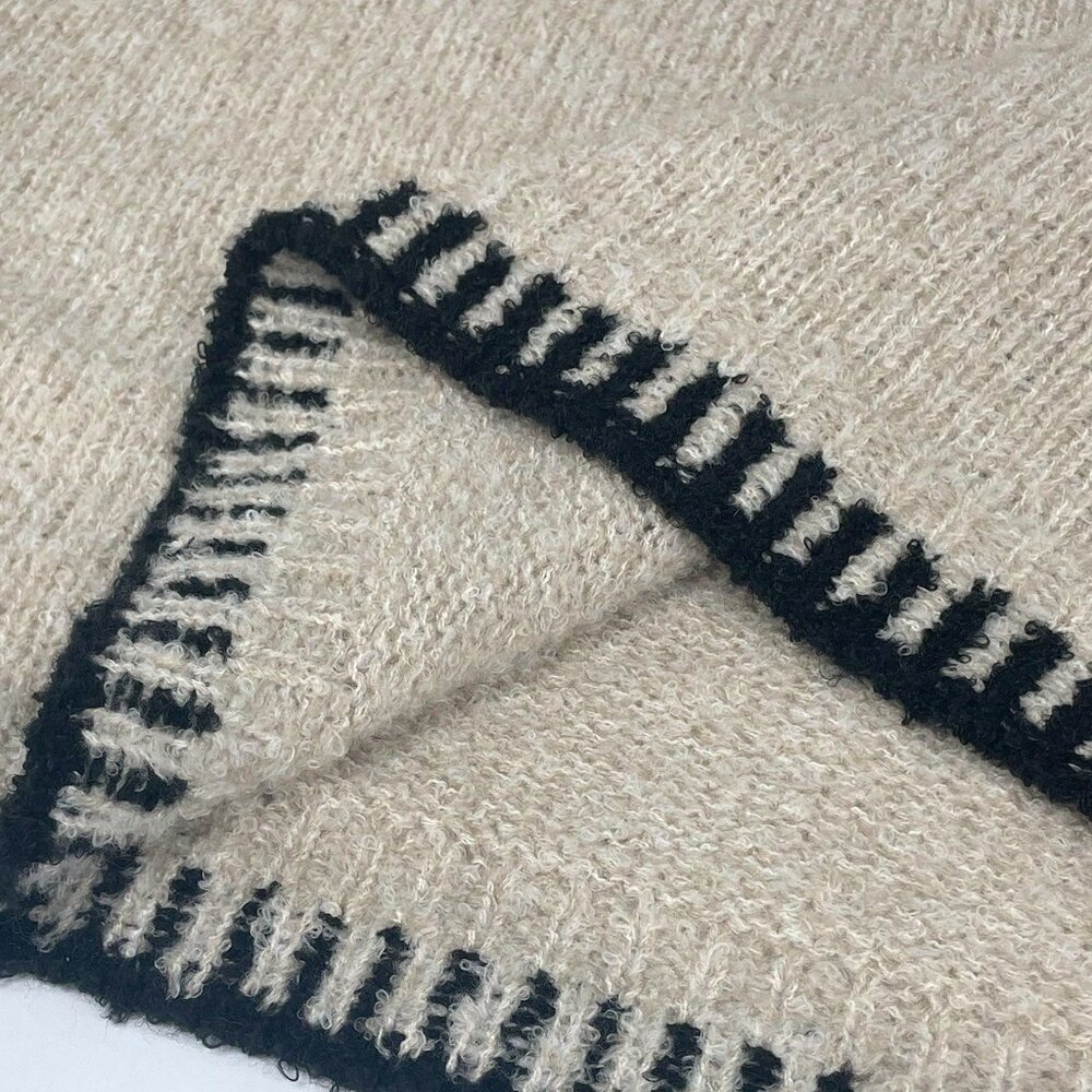 Khaki Casual Women's Plus Size Knitted Pullover Sweater - Picture 7 of 7